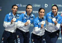 Ottava medaglia azzurra, brilla l’argento della spada femminile