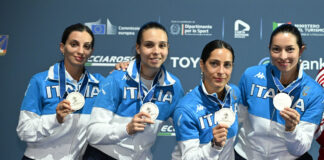 Ottava medaglia azzurra, brilla l’argento della spada femminile