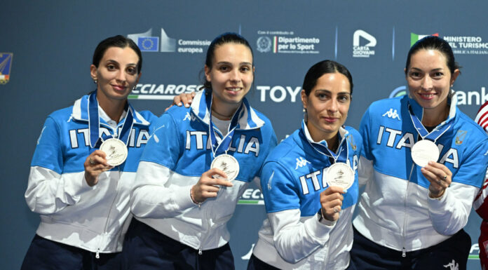 Ottava medaglia azzurra, brilla l’argento della spada femminile