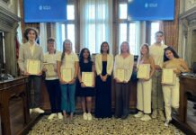 Diplomati con 100 e lode ricevuti a Ca’ Loredan dalla presidente Damiano