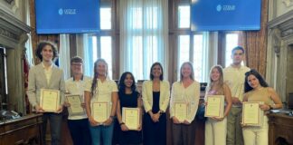 Diplomati con 100 e lode ricevuti a Ca’ Loredan dalla presidente Damiano