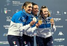 Quattro medaglie mondiali per l’Italscherma, oro Volpi