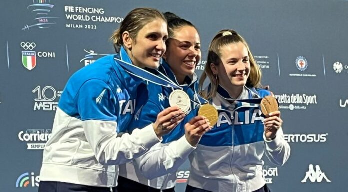 Quattro medaglie mondiali per l’Italscherma, oro Volpi