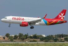 Tre passeggeri svenuti a bordo del volo Air Malta diretto a Roma