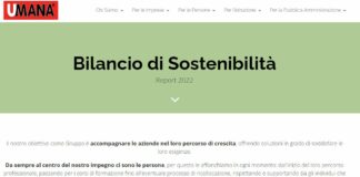 Umana, pubblicato il nuovo bilancio di sostenibilità