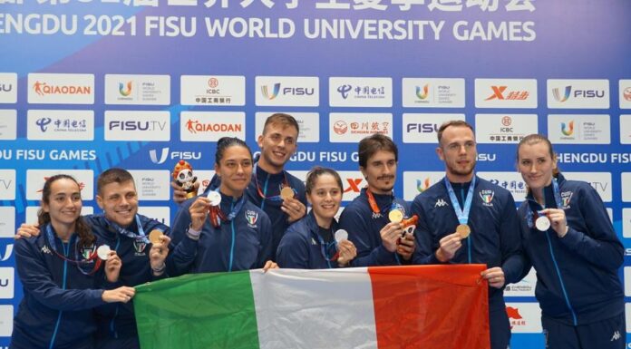 Trionfo della squadra di sciabola maschile alle Universiadi