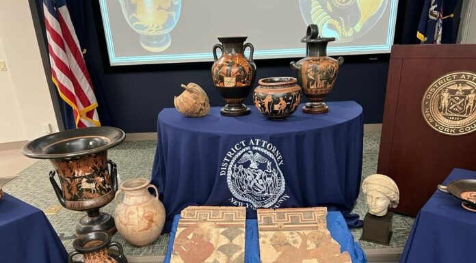 Tornano in Italia dagli Usa 266 reperti archeologici