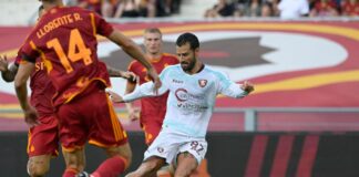 Doppiette di Belotti e Candreva, Roma-Salernitana 2-2