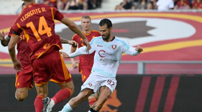 Doppiette di Belotti e Candreva, Roma-Salernitana 2-2