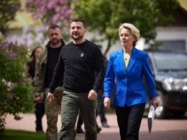 Ucraina, von der Leyen “Pieno sostegno a Zelensky, dall’Ue fondi per droni e missili”
