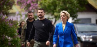 Ucraina, von der Leyen “Pieno sostegno a Zelensky, dall’Ue fondi per droni e missili”
