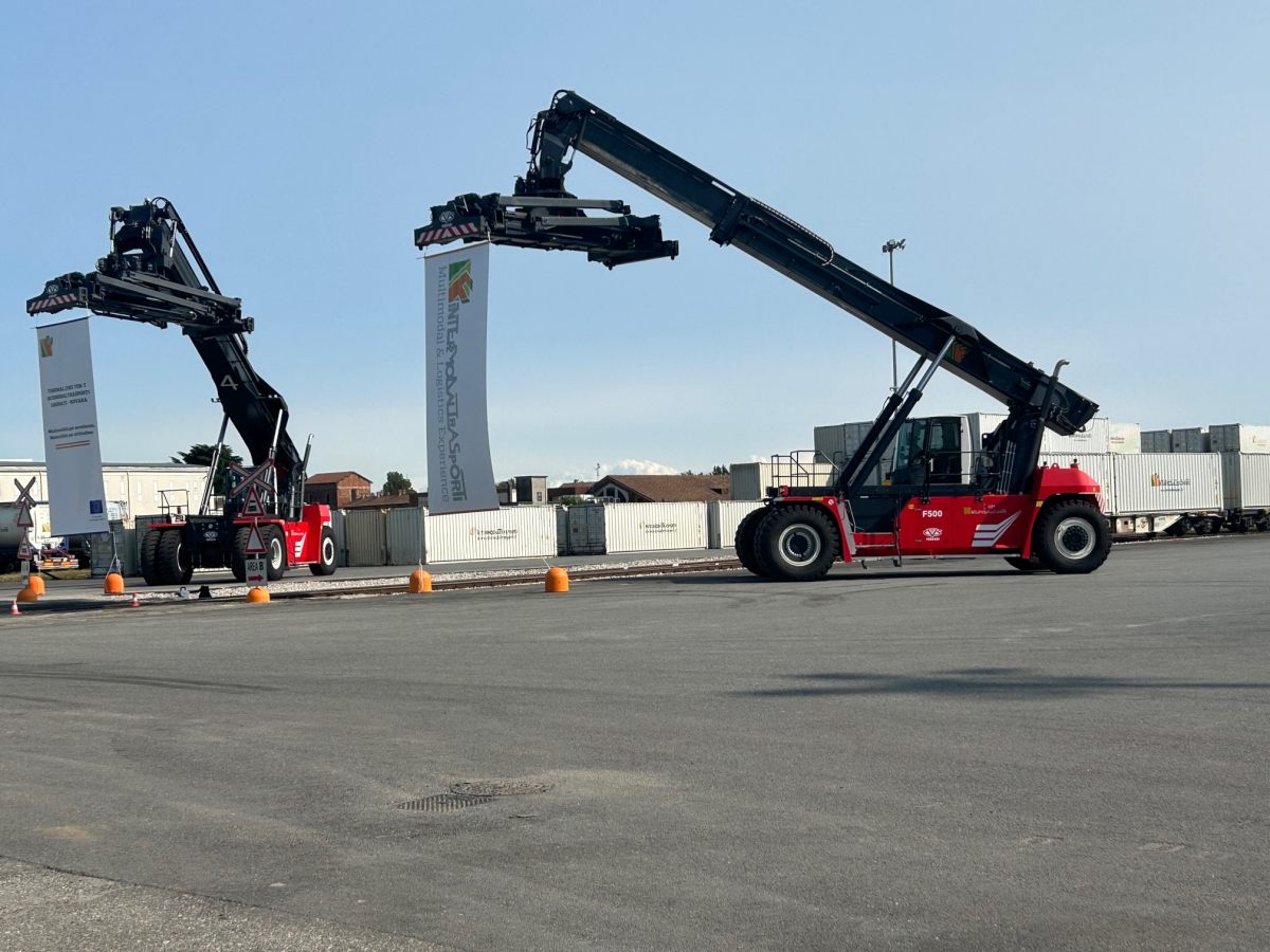 Transporte multimodal, la terminal europea de 300.000 m² de Il Tirreno en la zona de Novara