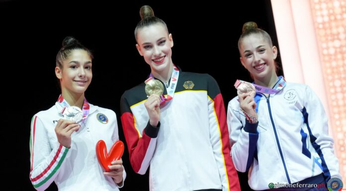 Raffaeli argento nell’all around ai Mondiali di ritmica