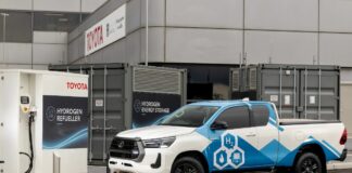 Prototipo Toyota Hilux elettrico a celle a combustibile di idrogeno
