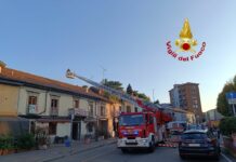 Corsico, incendio in un ristorante. Intervengono i Vigili del Fuoco
