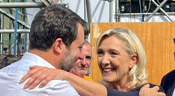 Salvini “Le Pen a Pontida non è un problema per il Governo”