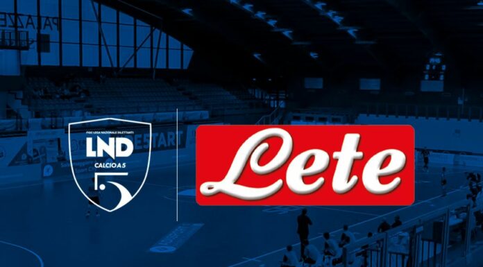 Calcio a 5, Acqua Lete partner ufficiale stagione 2023-2024