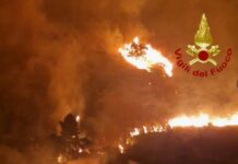 La Sicilia continua a bruciare, notte di incendi nel Palermitano
