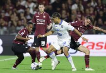 Cabral replica a Romagnoli, 1-1 fra Salernitana e Frosinone