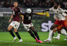 Zapata replica a Lukaku, finisce 1-1 Torino-Roma