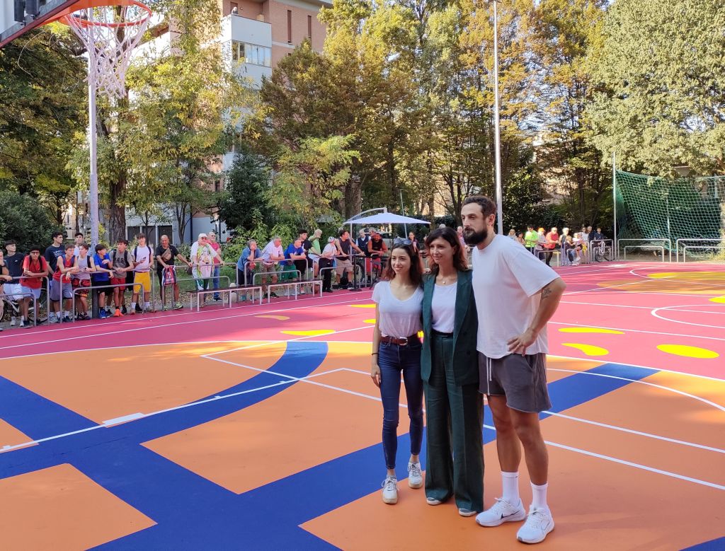 Basket, Kellogg Italia rinnova un campo a Reggio Emilia con Belinelli