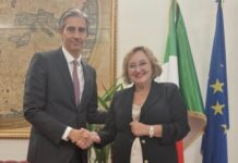 Baccarini incontra il sottosegretario al Mef Albano