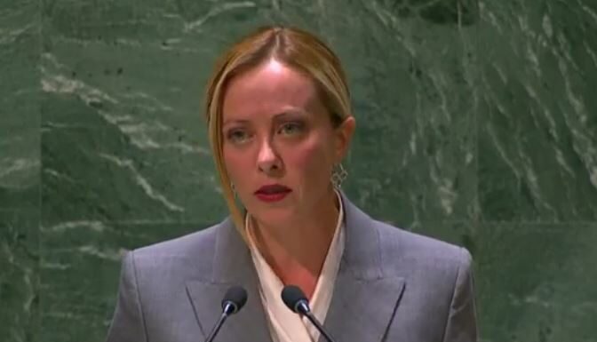 Meloni “L’Onu dichiari guerra globale ai trafficanti di esseri umani” VIDEO