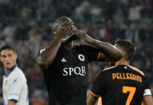 La Roma batte 2-0 il Frosinone, a segno Lukaku e Pellegrini