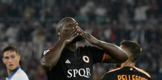 La Roma batte 2-0 il Frosinone, a segno Lukaku e Pellegrini