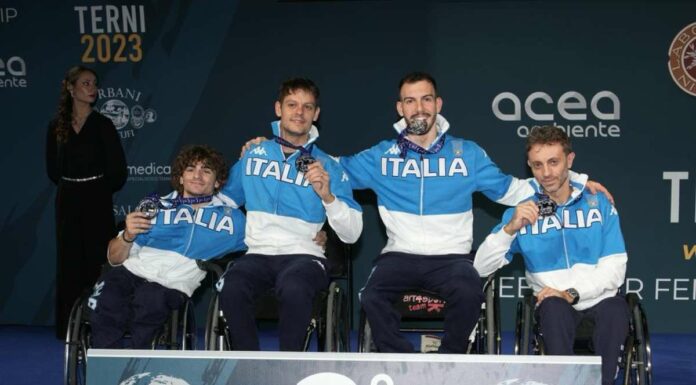 Fiorettisti azzurri d’argento ai Mondiali paralimpici