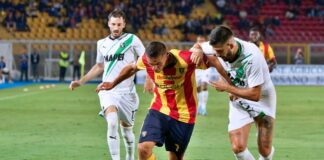 Krstovic replica a Berardi, Lecce-Sassuolo 1-1