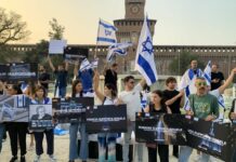 La comunità ebraica in piazza a Milano per Israele