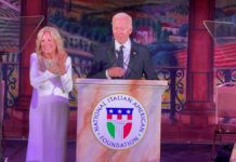 Biden al gala NIAF “Gli italoamericani hanno fatto molto per gli Usa”