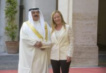 Medio Oriente, Meloni incontra Re Bahrein “Evitare allargamento crisi”