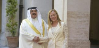 Medio Oriente, Meloni incontra Re Bahrein “Evitare allargamento crisi”