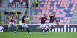 Bologna-Frosinone 2-1, Ferguson e De Silvestri gol