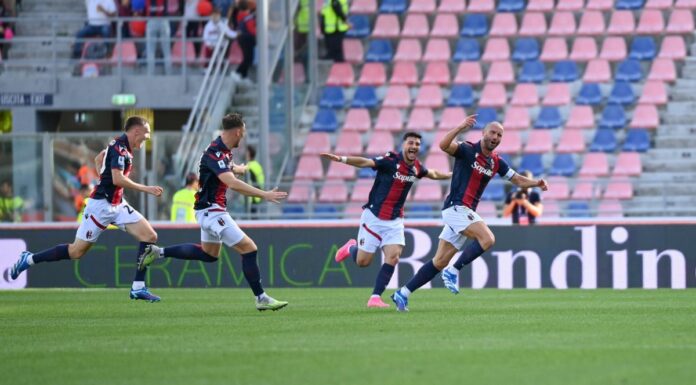 Bologna-Frosinone 2-1, Ferguson e De Silvestri gol