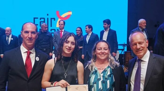 Asia Volpi riceve a Budapest il “World Fair Play Awards”