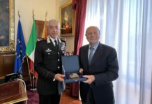 Schifani riceve il generale Spina, neo Comandante dei Carabinieri Sicilia