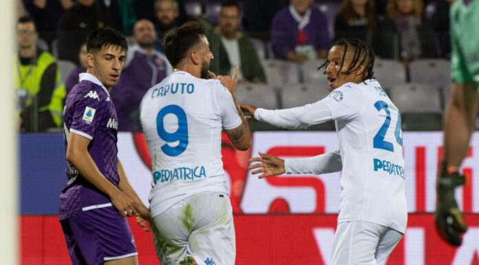 L’Empoli vince 2-0 a Firenze, in gol Caputo e Gyasi