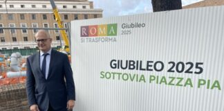 Roma, Gualtieri inaugura passerella pedonale in Piazza Pia