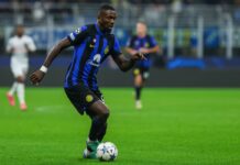 L’Inter batte 1-0 la Roma e torna in vetta alla classifica