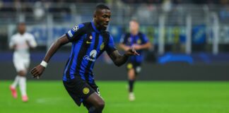 L’Inter batte 1-0 la Roma e torna in vetta alla classifica