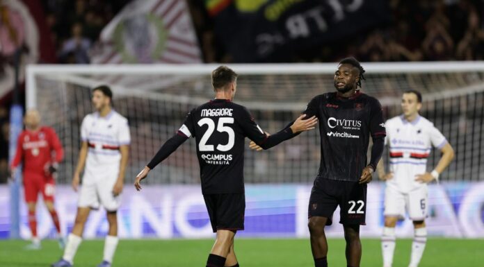 Poker alla Samp, la Salernitana sfiderà la Juve in Coppa Italia