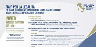 A Roma il 25 ottobre convegno “Fiaip per la legalità”