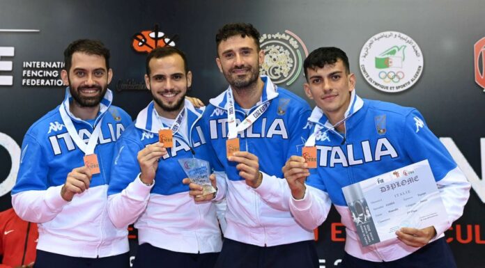 Bronzo per gli azzurri della sciabola ad Algeri