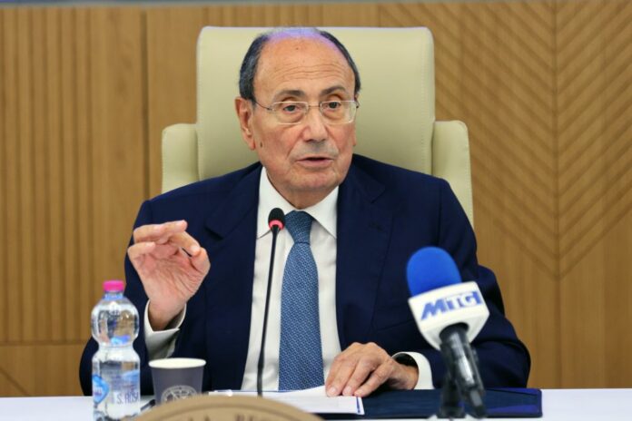 PALERMO - CONFERENZA STAMPA DEL PRESIDENTE DELLA REGIONE SICILIANA RENATO SCHIFANI PRESENTATA LA MANOVRA ECONOMICA 2024-26