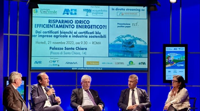 Univerde, Anbi e AQP “Certificati blu contro lo spreco dell’acqua”