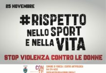Venezia, il 25 e il 26/11 lo sport scende in campo contro i femminicidi