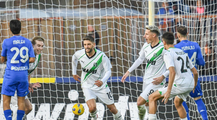 Al Castellani festival del gol, Empoli-Sassuolo 3-4